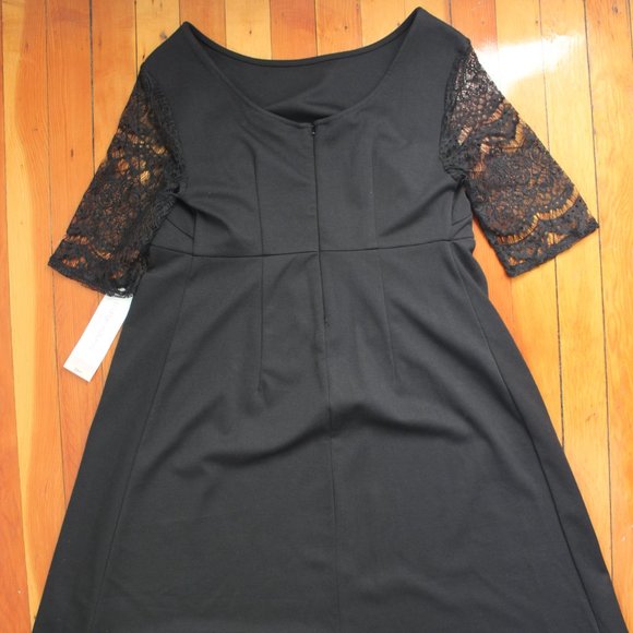 NWT Liz Lange Lace Maternity Sleeve Dress - Picture 6 of 8